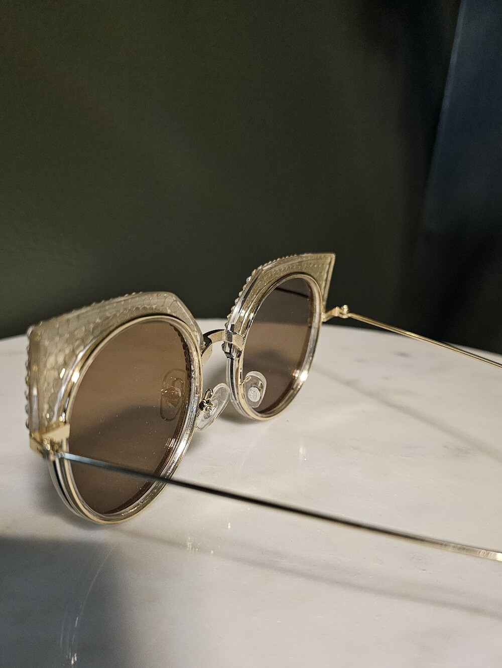 Jimmy Crystal Elegant Rhinestone-Embellished Sunglasses - Picture 4 of 4